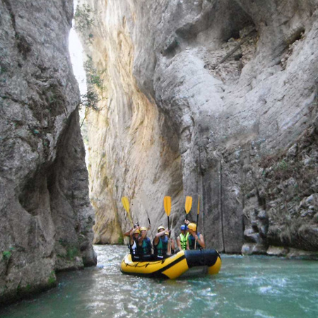 Rafting sul fiume Corno