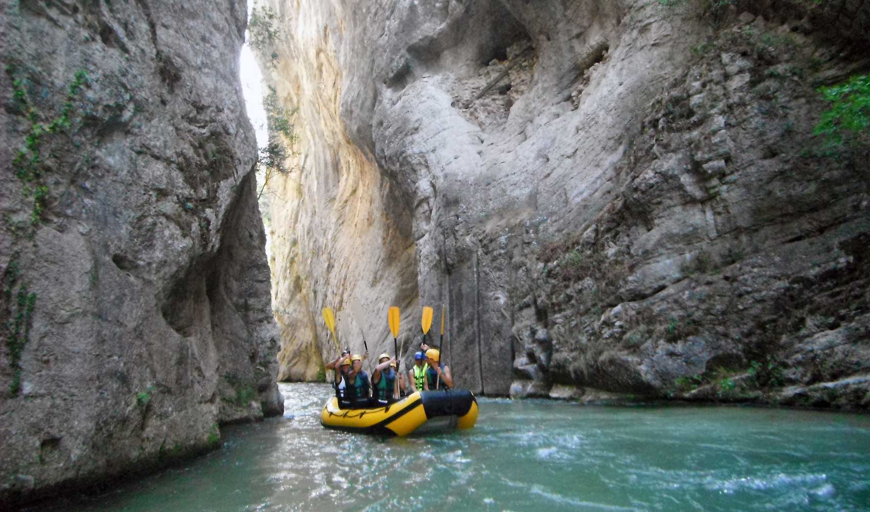 Rafting in the Marmore Falls